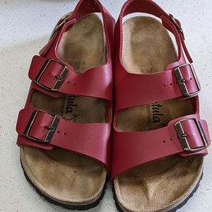 Betula by Birkenstocks Red Sandal 8